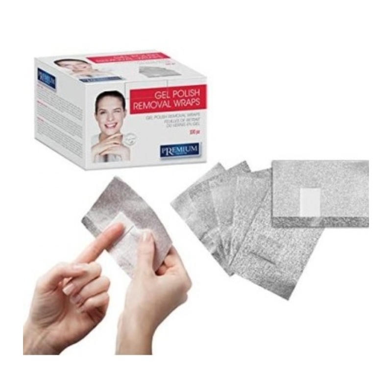 Xanitalia Gel Polish Removal Wraps, Fogli per Rimuovere Gel 1100.037 in Alluminio