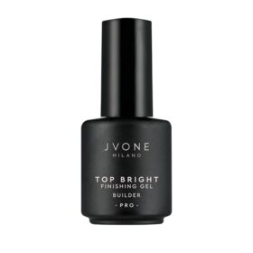 Jvone Milano Top Bright Finishing Gel Builder, Sigillante Ultra Lucido, 15ml