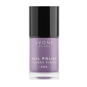 Jvone Milano Nail Polish Glossy Finish 106 Lavander Silk, Smalto Coprente, 11ml
