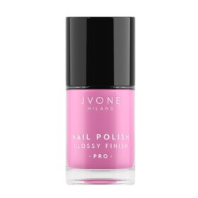 Jvone Milano Nail Polish Glossy Finish 112 Pink Guava, Smalto Coprente, 11ml