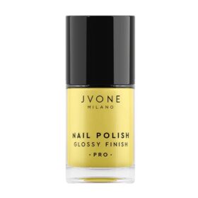 Jvone Milano Nail Polish Glossy Finish 116 Sunny Yellow, Smalto Coprente, 11ml