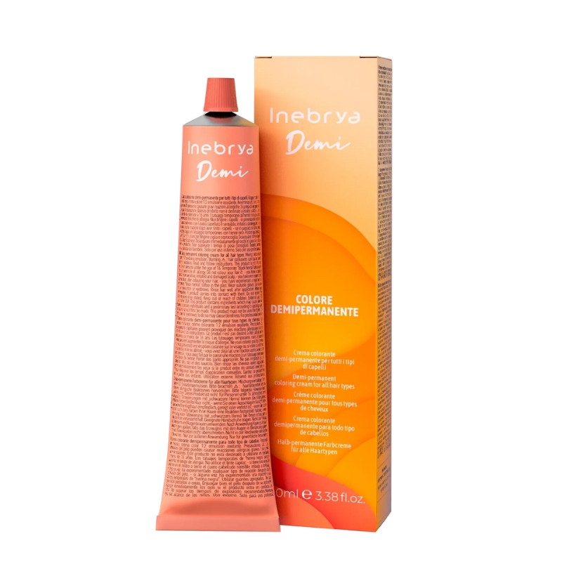 Inebrya Demi Colore Demipermanente, Tinta Colorante per Tutti i Tipi di Capelli, 100 ml