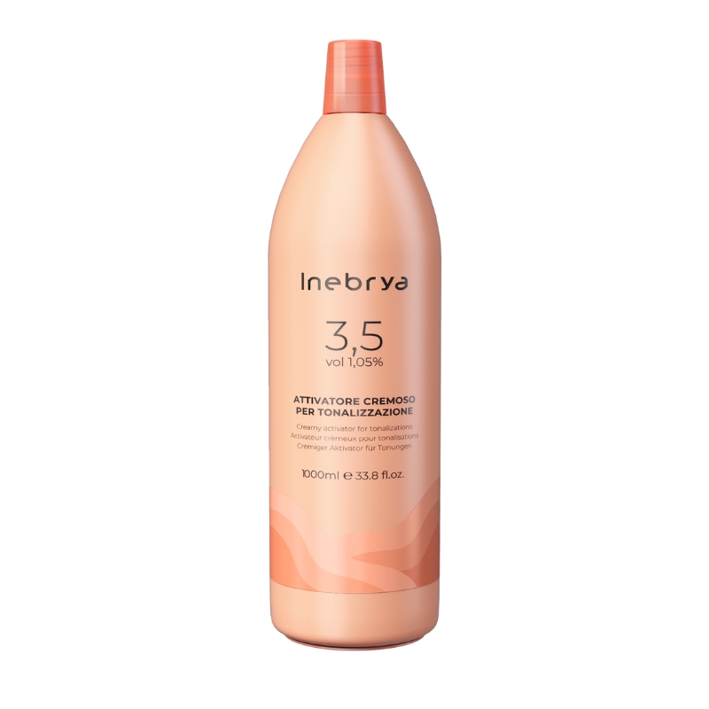 Inebrya Color Attivatore Cremoso per Tonalizzazione, Emulsione Ossidante Ossigeno, 1000ml