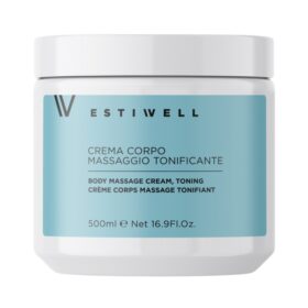 Estiwell Crema Corpo Massaggio Tonificante, Elasticizzante Compattante, 500ml