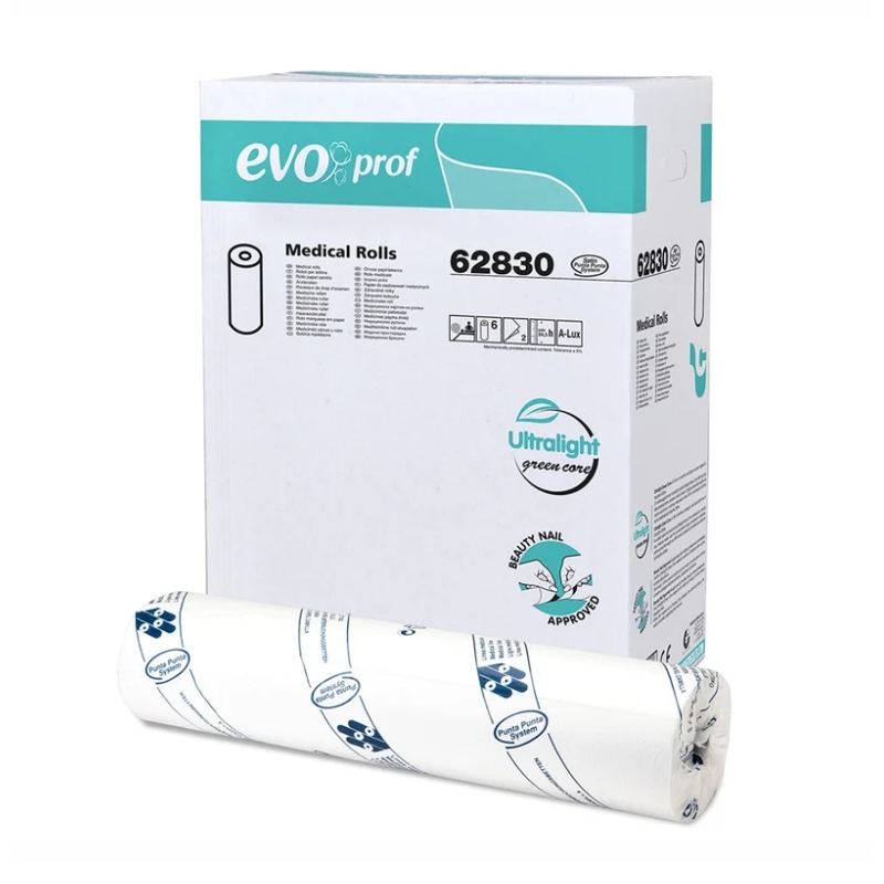 Evo Pro Lenzuolino 62830, Rotolo Continuo Monouso Larghezza 60cm
