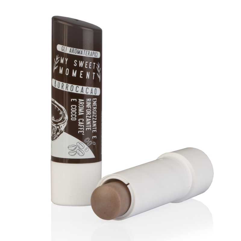 Labor Aromaterapici Burro Labbra H073, Burrocacao Naturale al Caffe e Cocco