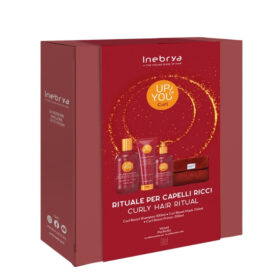 Inebrya Up To You Curl Curl Boost Kit, Shampoo + Maschera + Primer, Pochette Omaggio