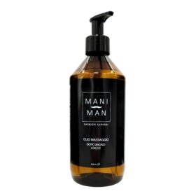 ManiMan Olio Corpo Idratante al Cocco, Emolliente Stimolante per Pelli Delicate, 500ml ManiMan Olio Corpo Idratante al Cocco, Emolliente Stimolante per Pelli Delicate, 500ml