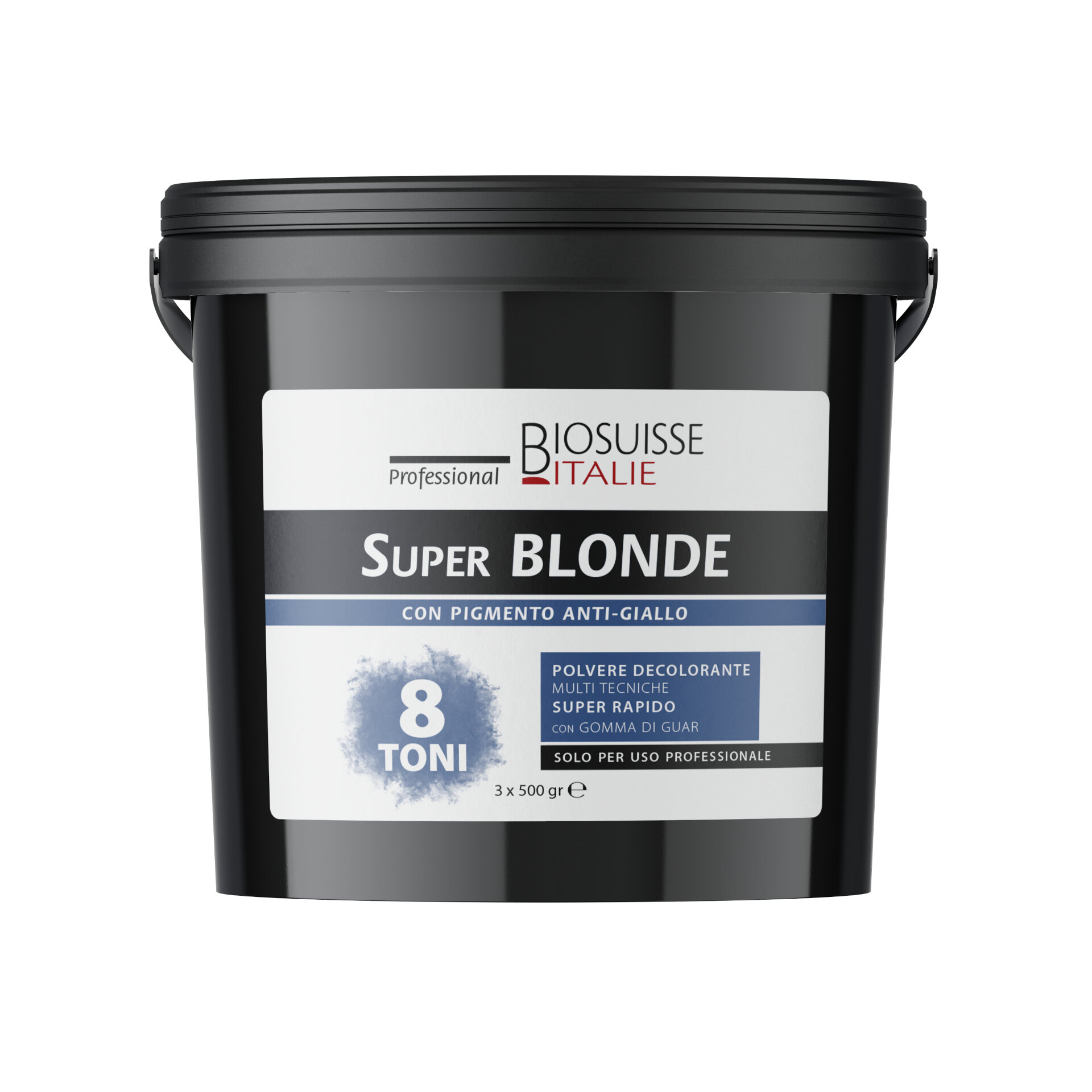Biosuisse Pro Super Blonde, Polvere Decolorante 8 Toni Delicato, 1500gr