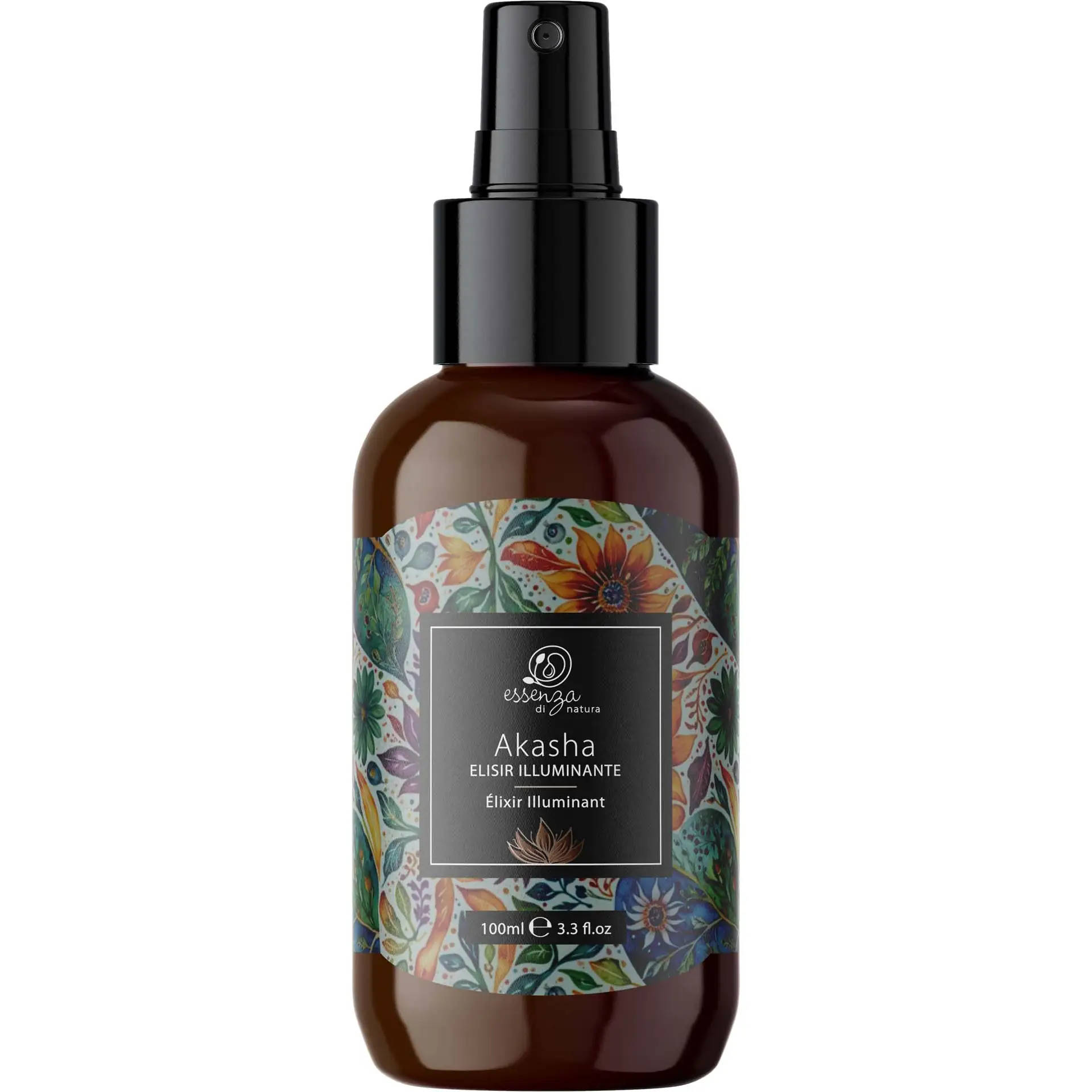 Essenza di Natura Spray Akasha, Elisir Illuminante Prima dell’Asciugatura, 100ml