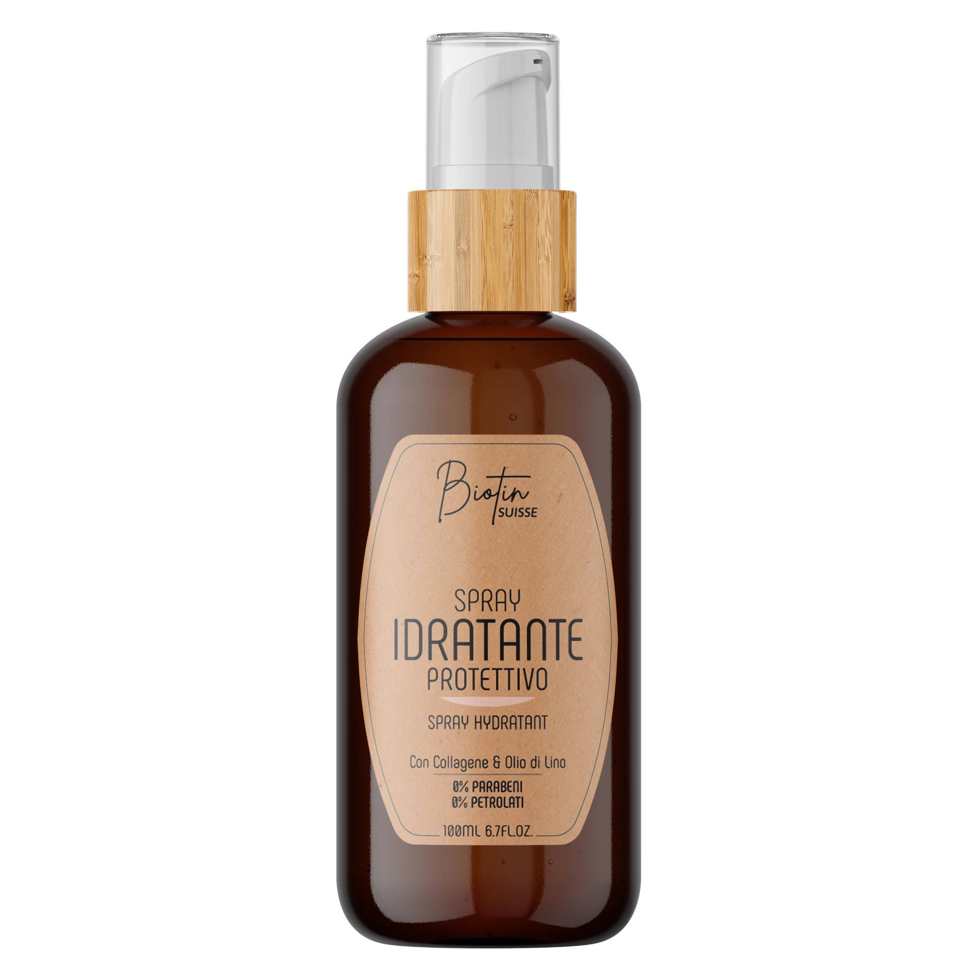 Biotin Suisse Spray Idratante, Struttura e Protezione per Capelli Sottili, 100ml