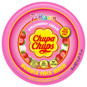 Chupa Chups Strawberry Cream Bubble Mask, Maschera Effervescente Fragola e Panna
