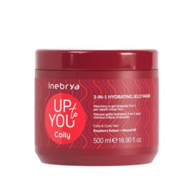 Inebrya Up to You Coily 3 in 1 Hydrating Jelly Mask, Maschera in Gel per Capelli Crespi e Ricci, 500ml Inebrya Up to You Coily 3 in 1 Hydrating Jelly Mask, Maschera in Gel per Capelli Crespi e Ricci, 500ml