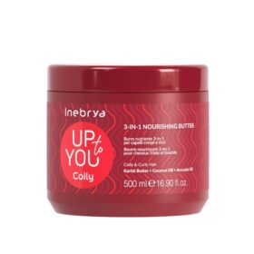 Inebrya Up to You Coily 3 in 1 Nourishing Butter, Burro Maschera Nutriente per Capelli Crespi e Ricci, 500ml Inebrya Up to You Coily 3 in 1 Nourishing Butter, Burro Maschera Nutriente per Capelli Crespi e Ricci, 500ml