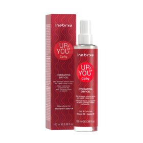 Inebrya Up to You Coily Hydrating Oil, Olio Idratante a Tocco Secco per Capelli Crespi e Ricci, 100ml
